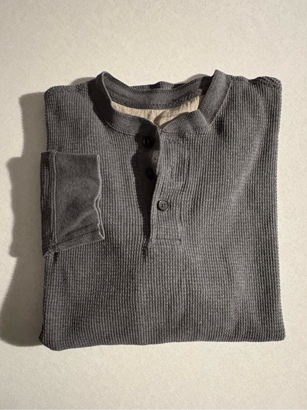 Men’s Waffle Knit long Sleeve Shirt